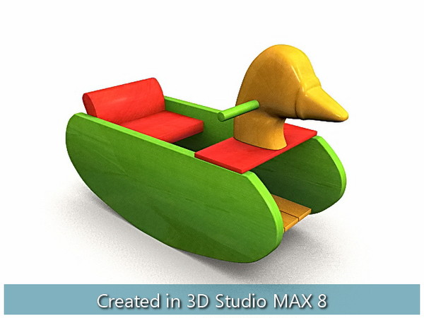 wooden toys cradle house 3d max - Wooden Toys... by I_Megaman_I